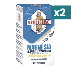 Magnesia S. Pellegrino Effervescente Gusto Limone Antiacido Confezione 2 confezioni da Da 100g