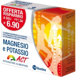 Magnesio E Potassio Act Integratore 14 Bustine