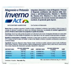 Magnesio E Potassio Integratore Inverno Act 14 Bustine