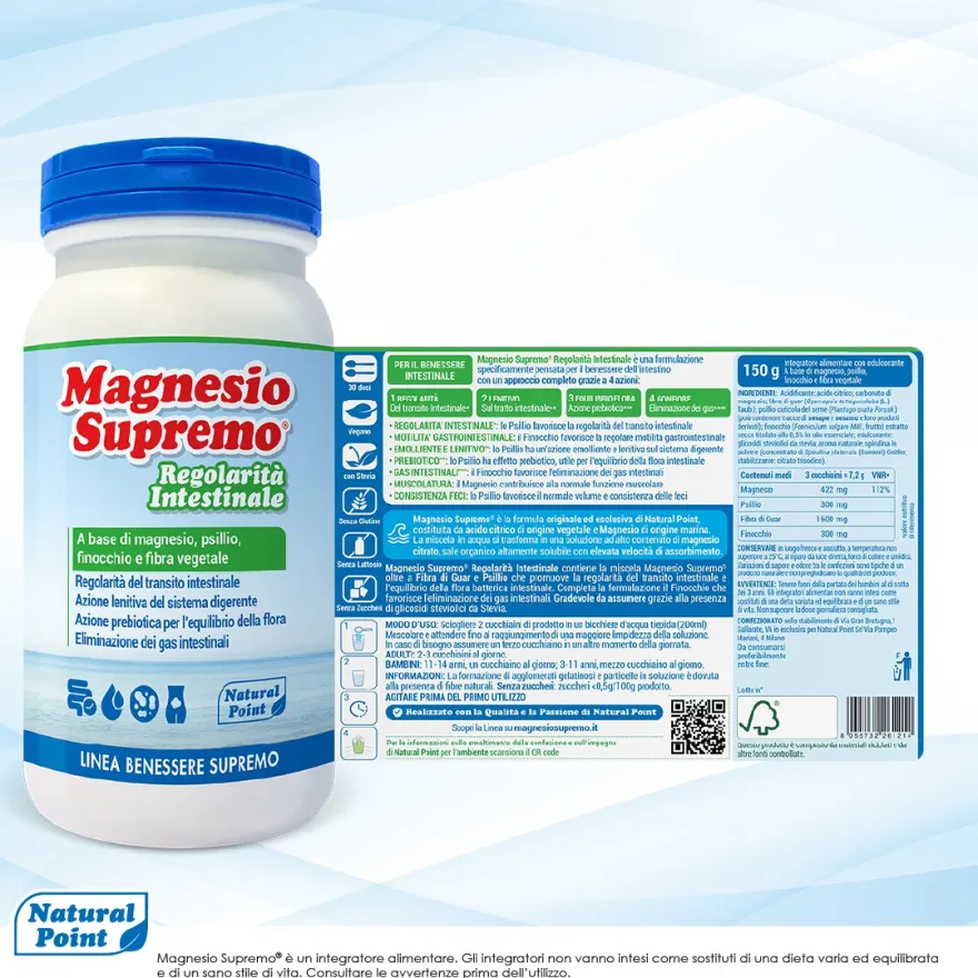 Magnesio Supremo Integratore Regolarità Intestinale 150g