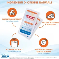 Magnesio Supremo Potassio+ Integratore Riequilibrante Salino 24 Bustine