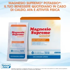 Magnesio Supremo Potassio+ Integratore Riequilibrante Salino 24 Bustine