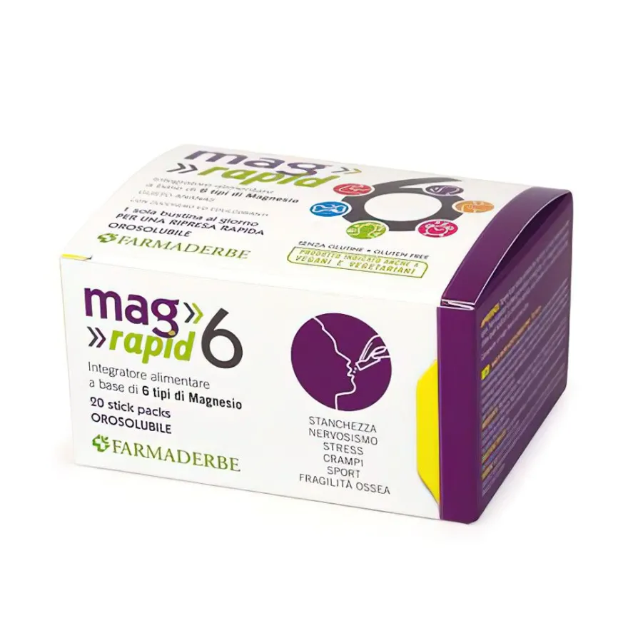 Mag 6 Rapid Integratore Di Magnesio 20 Bustine