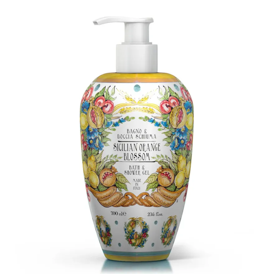 Maioliche Bagno Doccia Schiuma Delicato Fiori D'arancio Di Sicilia 700ml