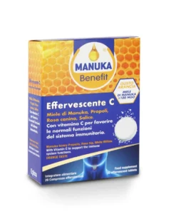 Manuka Benefit Effervescente C Integratore Vie Respiratorie 20 Compresse