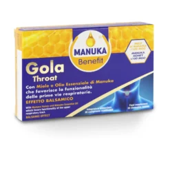 Manuka Benefit Gola Throat Integratore Mal Di Gola 20 Compresse