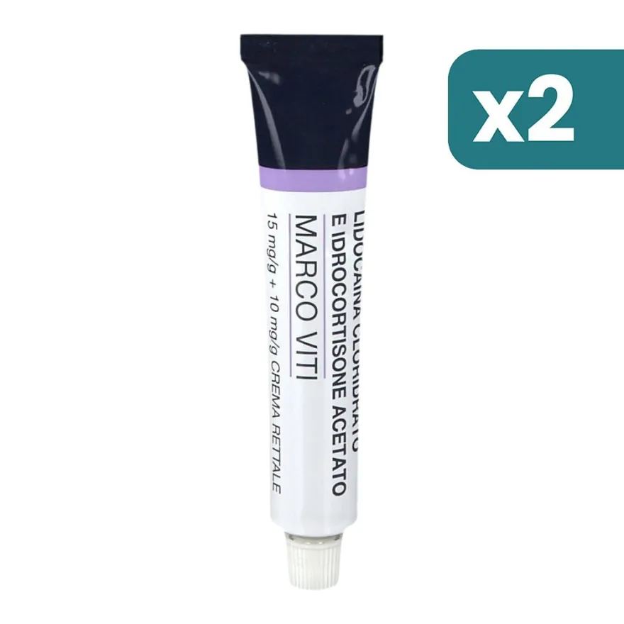 Marco Viti Lidocaina Idrocortisone Crema Rettale 2 confezioni da 30g
