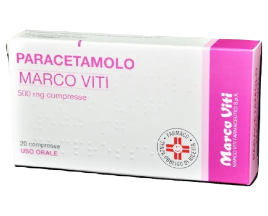 Marco Viti Paracetamolo 500mg Trattamento Influenza 20 Compresse
