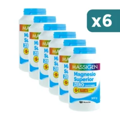 Massigen Magnesio Superior Zero Zuccheri Integratore Magnesio 300g (multipack x6)