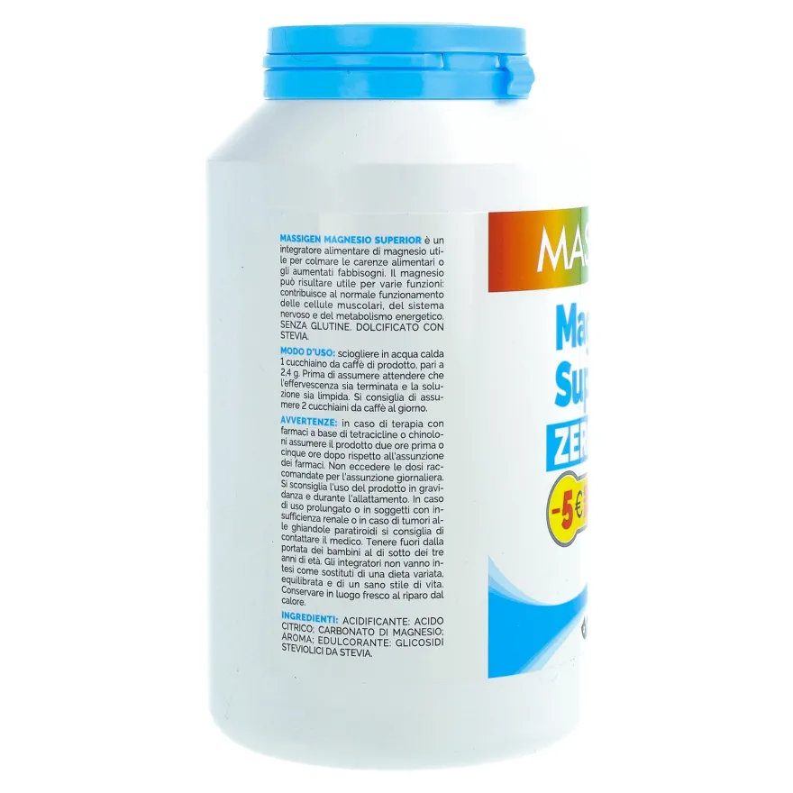 Massigen Magnesio Superior Zero Zuccheri Integratore Magnesio 300g (multipack x6)
