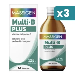 Massigen Multi B Plus Bambini E Ragazzi 3 confezioni da 125ml
