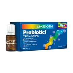 Massigen Probiotici Integratore Fermenti Lattici 10 Flaconcini