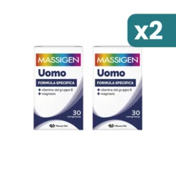 Massigen Uomo Integratore Multivitaminico E Multiminerale 2 confezioni da 30 Compresse