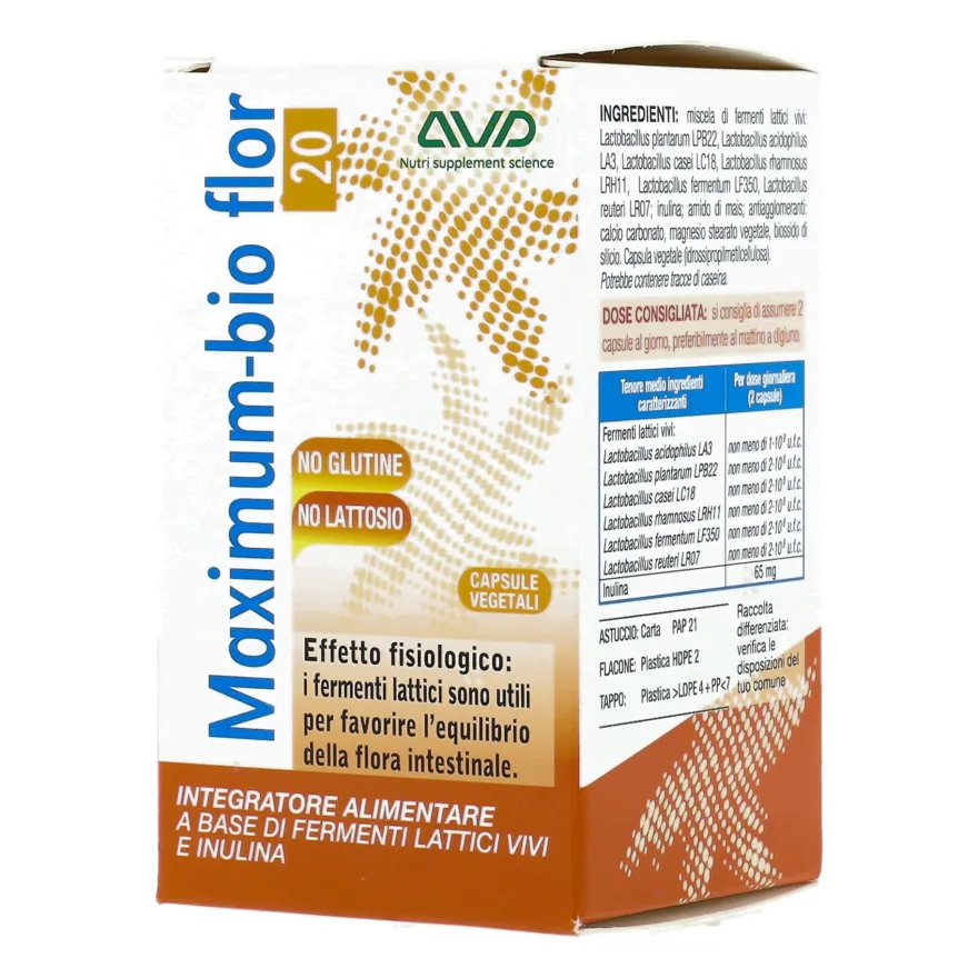 Maximum Bio Flor Integratore Fermenti Lattici 75 Capsule