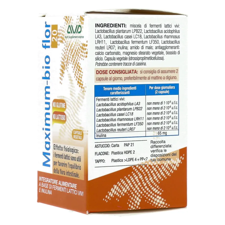 Maximum Bio Flor Integratore Fermenti Lattici 75 Capsule