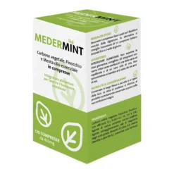 Medermint Integratore Di Carbone Vegetale Finocchio Menta 120 Compresse
