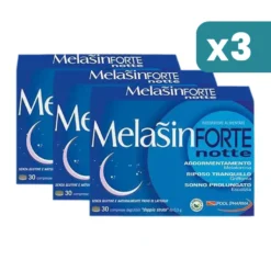 Melasin Forte Notte Integratore Melatonina 3 confezioni da 30 Compresse