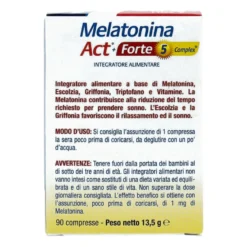 Melatonina Act Forte Integratore 90 Compresse