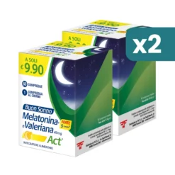 Melatonina Act Forte + Valeriana bipacco 2x60 compresse