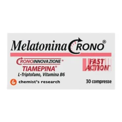 Melatonina Crono 1mg Tiamepina Integratore Sonno 30 Compresse
