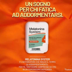Melatonina System 1mg Integratore Relax 300 Compresse
