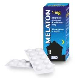 Melaton 1mg Integratore Con Melatonina Per Addormentamento Rapido 50 Compresse