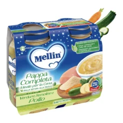 Mellin Baby Cena Verdure Semolino E Pollo 2x200g