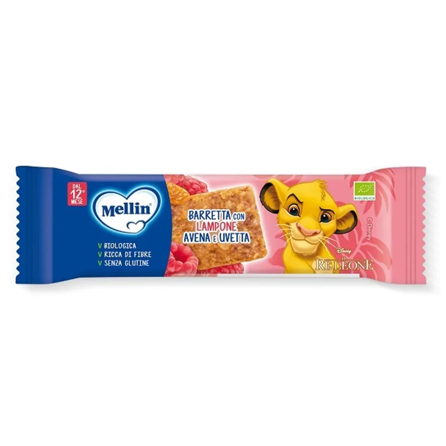 Mellin Bars Barretta Lampone Avena Uvetta 20g