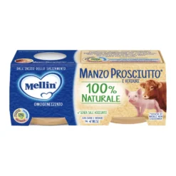 Mellin Omogeneizzato Manzo E Prosciutto Con Verdure 2x80g