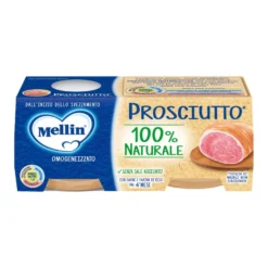 Mellin Omogeneizzato Prosciutto Senza Sale Aggiunto 80g 2 Pezzi