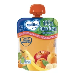 Mellin Pouch Frutta Mista Merenda A Base Di Frutta 100% 90g