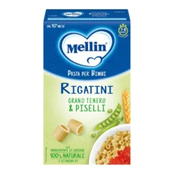 Mellin Rigatini Grano Tenero & Piselli Pasta Bimbi 280g