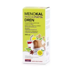 Menokal Pancia Piatta Dren Integratore Drenante Frutti Rossi 500ml