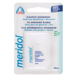 Meridol Filo Interdentale Spugnoso Cerato Menta Fresca 40m
