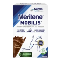 Meritene Mobilis Integratore Proteine Vitamine Minerali Gusto Cioccolato 10 Bustine