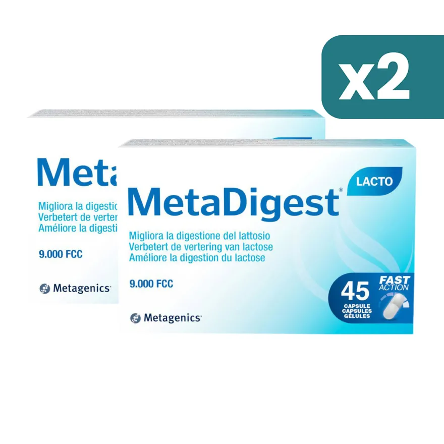 Metagenics Metadigest Lacto 2 confezioni da 45 Capsule