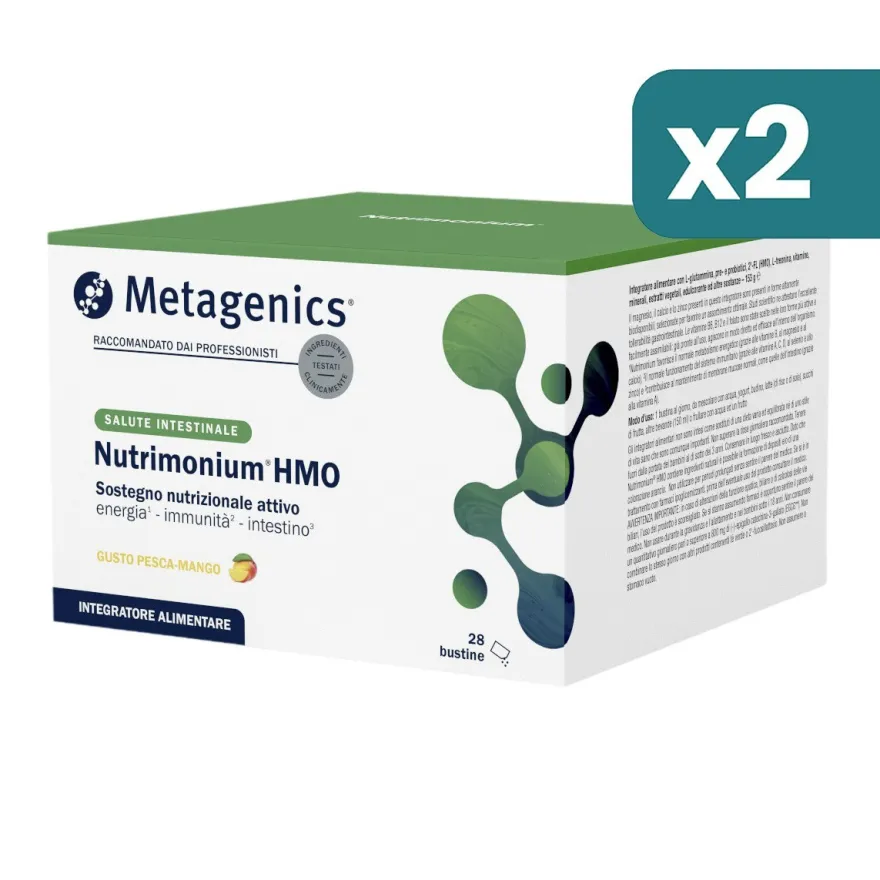 Metagenics Nutrimonium Hmo Integratore Per Difese Immunitarie E Microbiota Intestinale 2 confezioni da 28 Bustine