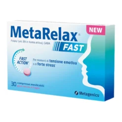 Metarelax Fast Integratore Tensione Emotiva Gusto Fragola 30 Compressa Masticabile