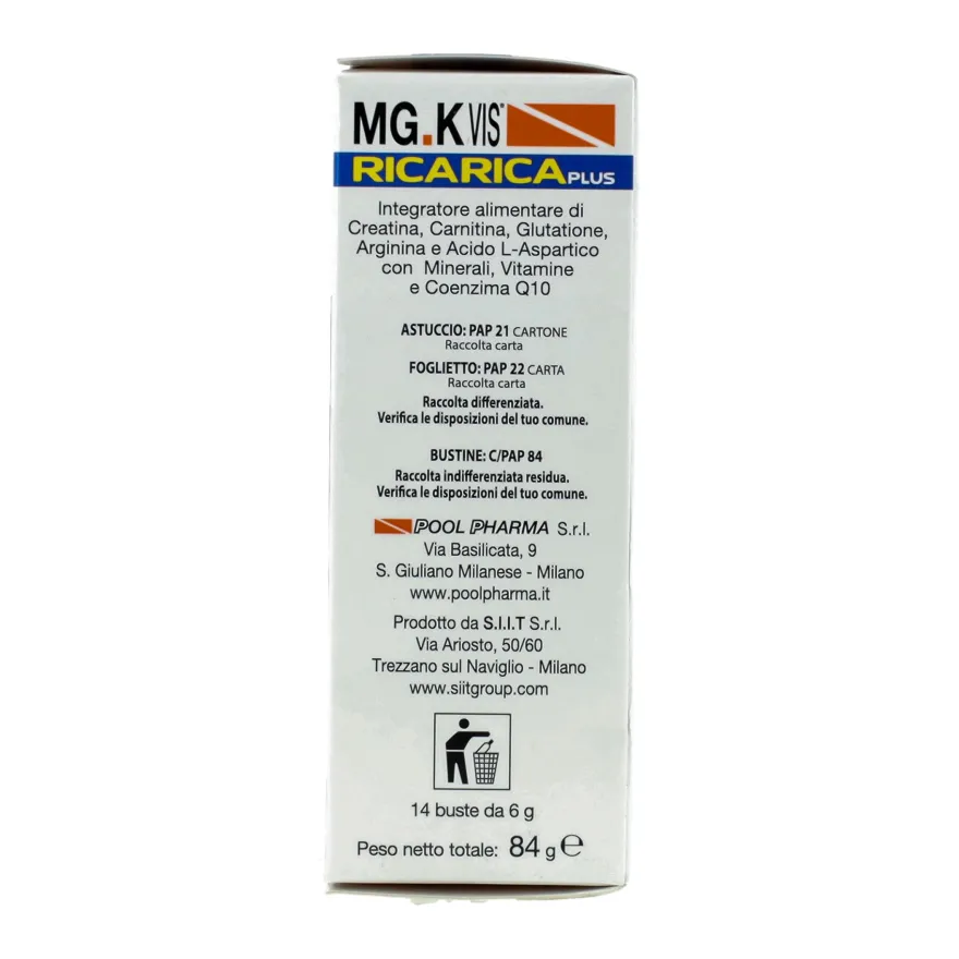 Mgk Vis Ricarica Plus Integratore Energetico 14 Bustine