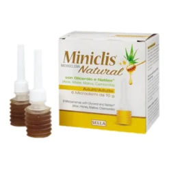Miniclis Natural Microclismi Evacuante Lassativo Adulti 6 Pezzi