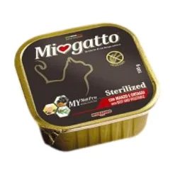 Miogatto Sterilzed Manzo E Ortaggi Alimento Gatti Sterilizzati 100g