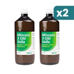 Miscela 3 Olii Lassativo Oleoso Lubrificante 2 confezioni da 500ml