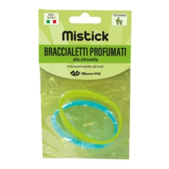 Mistick Braccialetti Profumati Antizanzare Alla Citronella 2 Pezzi