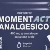 Momentact Analgesico Ibuprofene 400mg Granulato 2 confezioni da 12 Bustine