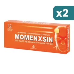 Momenxsin Trattamento Decongestionante Delle Vie Nasali 2 confezioni da 12 Compresse