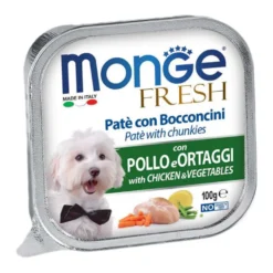 Monge Fresh Pat&eacute; Bocconcini Pollo E Ortaggi 100g