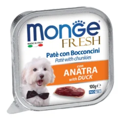 Monge Fresh Pat&eacute; Bocconcini Anatra Alimentazione Cane 100g