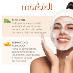 Morbidì Nuvole Di Albicocca Mousse Detergente Viso 200ml