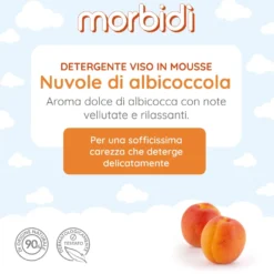 Morbidì Nuvole Di Albicocca Mousse Detergente Viso 200ml