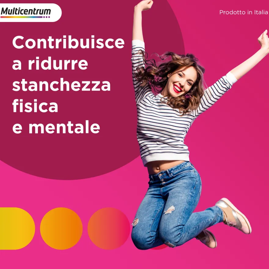 Multicentrum Boost Magnesio Integratore Alimentare Vitamina B6 Magnesio Pidolato Stanchezza 30 Bustine